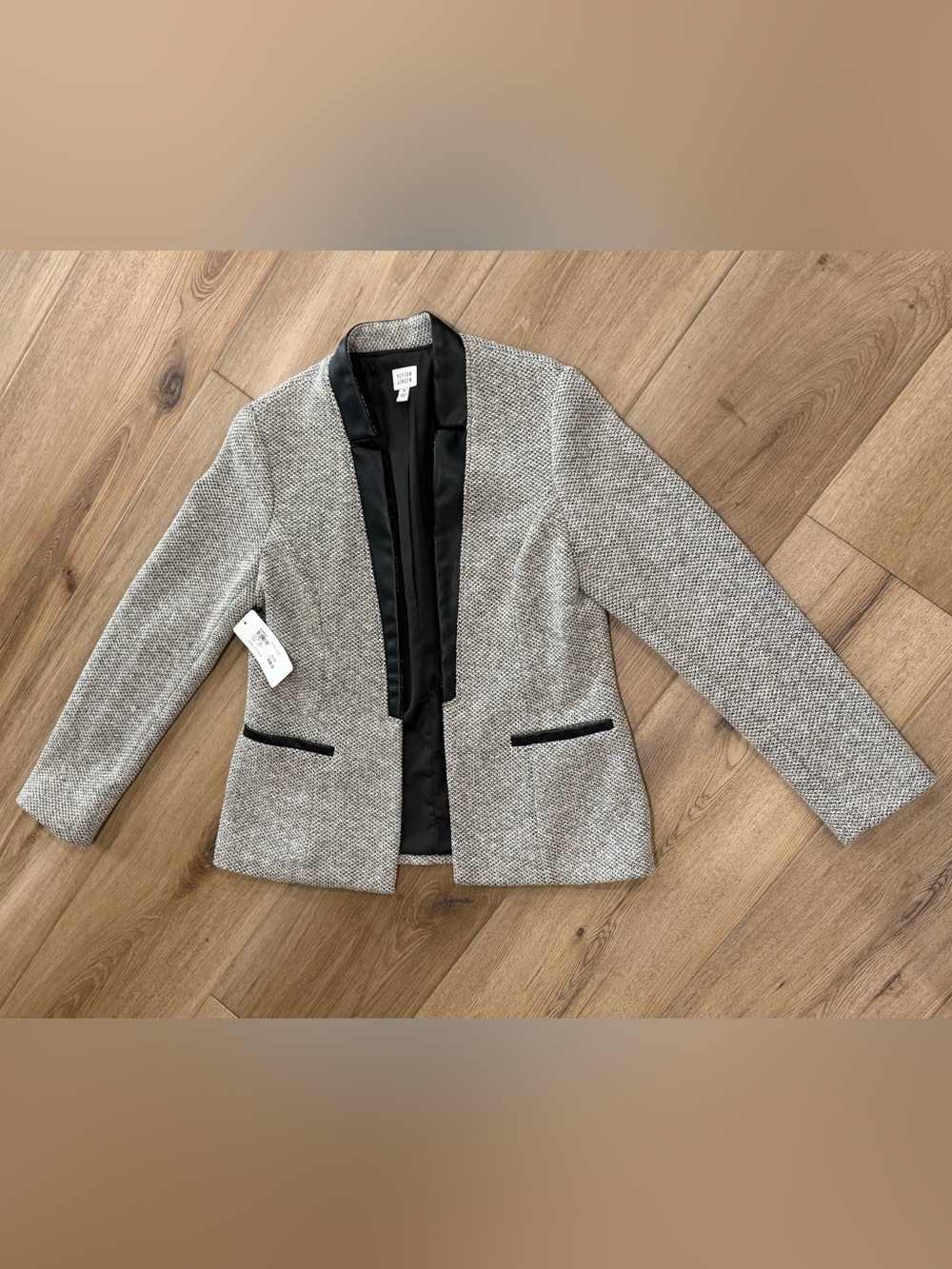 NWT Peyton Jensen Textured Open Blazer - Medium